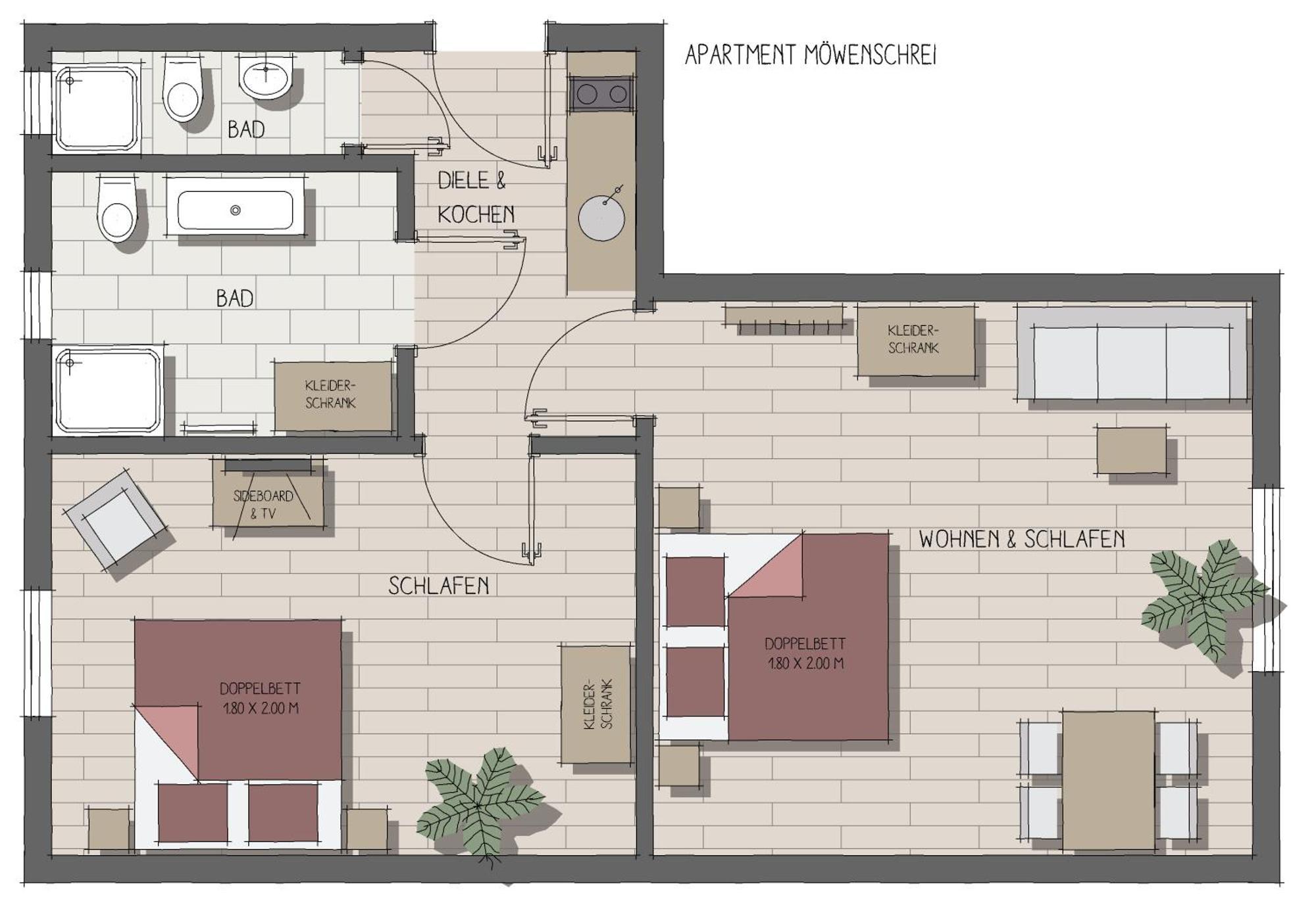 אינזל פואל Apartmenthaus Moewenschrei מראה חיצוני תמונה