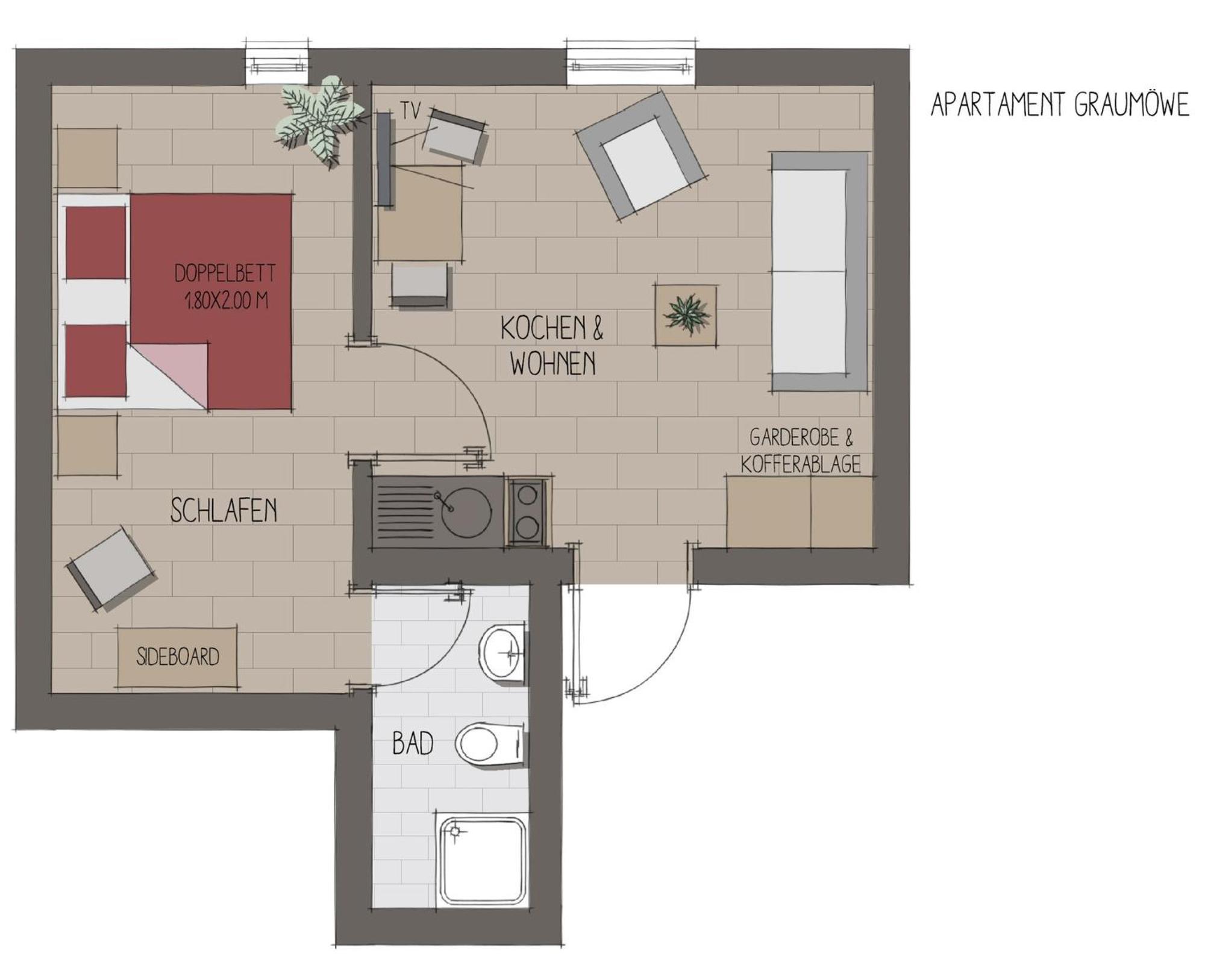 אינזל פואל Apartmenthaus Moewenschrei מראה חיצוני תמונה