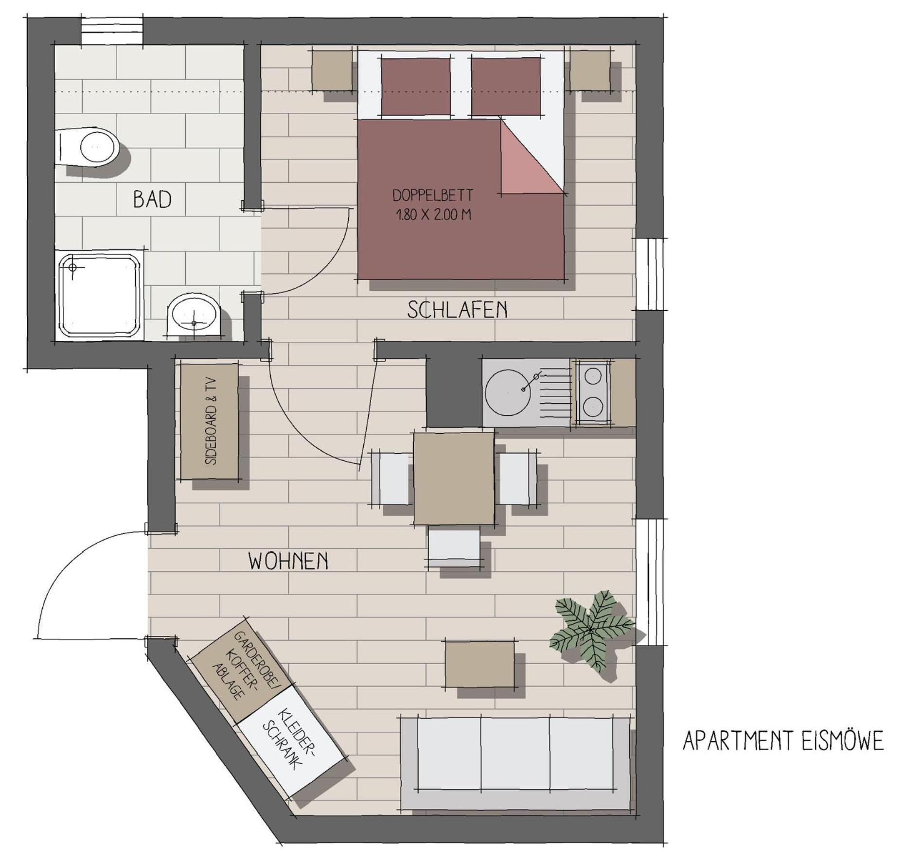 אינזל פואל Apartmenthaus Moewenschrei מראה חיצוני תמונה